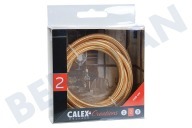 Calex 940222 Calex  Cable envuelto textil Textile Gold 1,5m adecuado para entre otros Max. 250V-60W