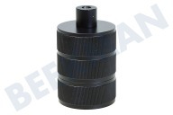 Calex  940420 Portalámparas de aluminio Calex Mate Negro E27 3 Anillos Modelo adecuado para entre otros E27, abrazadera de cable redonda, máx. 250V-60W