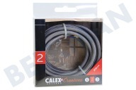 Calex 940268 Calex  Cable Envuelto Textil Gris 3m adecuado para entre otros Max. 250V-60W