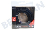Calex 940262 Calex Textile Wrapped  Cable Black 3m adecuado para entre otros Max. 250V-60W