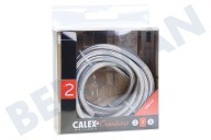 Calex 940270 Calex  Cable Envuelto Textil Gris Metálico 3m adecuado para entre otros Max. 250V-60W