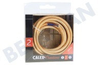 Calex 940272 Calex  Cable envuelto en textil Metallic Gold 3m adecuado para entre otros Max. 250V-60W