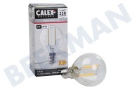 Calex  1101000800 Calex LED Lámpara de bola de filamento de vidrio completo 2 W, 250 lm E14 adecuado para entre otros E14 P45