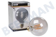 Calex  1001001400 Lámpara Globo LED Filamento Flexible Titanio E27 Regulable adecuado para entre otros E27 4 vatios, 136 lm 1800 K regulable