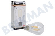 Calex 1101001600  Lámpara LED rústica de filamento de vidrio completo 3,5 W, E27 adecuado para entre otros E27 ST64 regulable
