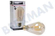 Calex 1101000100  Lámpara LED Rústica Full Glass Filamento Largo ST64 4.5W, E27 adecuado para entre otros E27 4,5 vatios, 470 lm 2100 K ST64