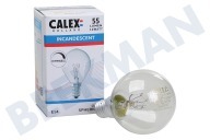 Calex  407702 Lámpara de bola LED Nostalgic Classic 10 Watt, E14 adecuado para entre otros E14 10 vatios 55 lúmenes 2700K
