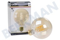 Calex 1001002100 Flex Filament G95 Globe Gold  Lámpara LED regulable E27 5,5 Watt adecuado para entre otros E27 5,5 vatios, 470 lúmenes 2100K