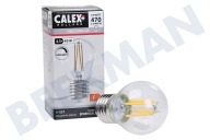 Calex  1101004300 Lámpara de bola LED de filamento recto, transparente, 4,5 W, E27 adecuado para entre otros E27 4,5 vatios, 470 lm 2700 K
