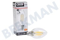 Calex  1101006700 Vela LED B35 Filamento recto transparente E14 4,5 Watt adecuado para entre otros E14 4,5 vatios, 470 lm 2700 K regulable