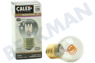 Calex  1001002300 Bola LED P45 Titanio Flex Filamento Regulable E27 4,0 Watt adecuado para entre otros E27 4,0 vatios, 136 lm 1800 K