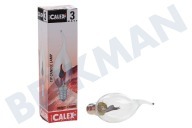 Calex  439636 Lámpara Calex Sugerencia Vela 240V 3W E14 flickervlam 35x126 adecuado para entre otros 240V 3W E14 2000K claro BXS35