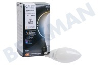 Calex  5101002500 Lámpara Vela LED Inteligente E14 SMD RGB Regulable adecuado para entre otros 220-240 voltios, 4,9 vatios, 470 lm, 2200-4000 K