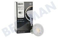 Calex 429117  Lámpara reflectora LED inteligente GU10 CCT regulable adecuado para entre otros 220-240 voltios, 4,9 vatios, 345 lm, 2200-4000 K