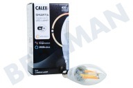 Calex 5101002700  Smart LED Filament Clear Candle lamp B35 E14 Regulable adecuado para entre otros 220-240 voltios, 4,9 vatios, 470 lm, 1800-3000 K