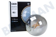 Calex 429109  Inteligente LED Filamento Rústico Smokey Globelamp E27 Regulable adecuado para entre otros 220-240 voltios, 7 vatios, 400 lm, 1800 K
