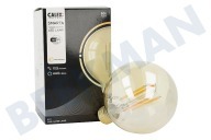 Calex 429114  Smart LED Filament Rustic Gold Globe Lámpara E27 Regulable adecuado para entre otros 220-240 voltios, 7 vatios, 806lm, 1800-3000K