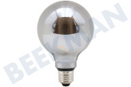 Calex 1201001000  Lámpara de globo LED G95 de fibra de vidrio de titanio, 3,5 W, regulable E27 adecuado para entre otros E27 3,5 vatios, 40 lm 2000 K regulable