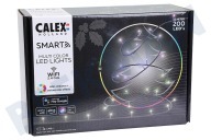 Calex  2801000200 Luces navideñas inteligentes, RGB, 200 LED, 25 metros adecuado para entre otros Google Home, Alexa, Siri