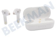 Defunc DEFD4272  Audífono True Basic, blanco adecuado para entre otros Inalámbrico, Bluetooth 5.2, USB-C