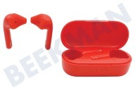 Defunc DEFD4273  Auricular básico verdadero, rojo adecuado para entre otros Inalámbrico, Bluetooth 5.2, USB-C