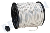 Universeel 0126900 Cable adecuado para entre otros Carrete de cable negro VMVS 2x0,75mm2 (redondo) adecuado para entre otros Carrete de cable negro