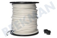 Universeel 0126988 Cable adecuado para entre otros Carrete de cable negro VMVL 3x1,5mm2 (redondo) adecuado para entre otros Carrete de cable negro