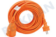 Exin 5520418 Cable adecuado para entre otros  Cable de extensión sin tierra de protección 2x1,5mm2 20 metros Naranja IP44 adecuado para entre otros Cable de extensión sin tierra de protección