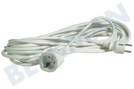 Universeel 10003251  Cable adecuado para entre otros VNVL 3x 1.5 mmq 3x1,5mm2 2,5A, blanco con tierra 10 metros adecuado para entre otros VNVL 3x 1.5 mmq