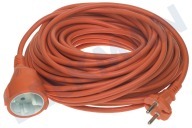 Universal 40218 Cable adecuado para entre otros  Cable de extensión naranja 2 núcleos H05VV-F 2x1mm2 adecuado para entre otros Cable de extensión naranja