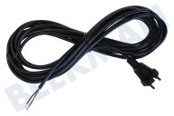 Universeel 701626Verpakt Cable adecuado para entre otros cable de la aspiradora H05VVF 2x0,75mm2 negro 6 metros flexible adecuado para entre otros cable de la aspiradora