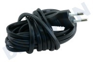 Q-Link 5421001 Cable adecuado para entre otros  Cable de alimentación con enchufe europeo 2x0,75mm2 600 Watt, negro 1,8 metros adecuado para entre otros Cable de alimentación con enchufe europeo