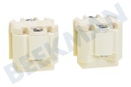 Universeel 0032046  Adaptador de lamparas adecuado para entre otros Tipo G9 Halógeno blanco, 2 piezas adecuado para entre otros Tipo G9