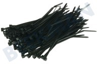 Universeel 006658  Bridas para cables adecuado para entre otros abrazadera 100x2,5mm negro adecuado para entre otros abrazadera