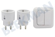 Smartwares SH499575  SH4-99575 Juego de interruptores mini adecuado para entre otros Inalámbrico
