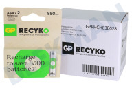 GP GPRCK85AAA642C2  LR03 ReCyko + AAA 850-2 pilas recargables adecuado para entre otros 850mAh NiMH