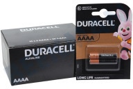 Duracell 015450  Pila Pilas Alcalinas AAAA de Larga Duración, Blister 2 piezas
