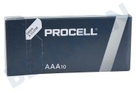 Duracell 32400  LR03 Paquete de 10 pilas alcalinas industriales AAA / LR03 de Duracell adecuado para entre otros Micro AAA LR03 MN2400