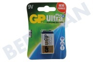 GP 0301604AUP-U1  6LR61 Ultra Plus alcalina de 9 voltios adecuado para entre otros Bloque E Ultra alcalina Plus