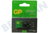 GP GPULP1604A442C1  6LR61 9 Voltios, batería GP Alcalina Ultra Plus adecuado para entre otros Ultra Plus Alcalino