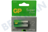 GP GPSUP14A784C2 LR14  Pila C GP Super Alcalina 1,5 Voltios, 2 piezas adecuado para entre otros Bebé súper alcalino
