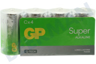 GP GPSUP14A883S4  LR14 Batería C GP Super Alcalina Multipack 1,5 Voltios, 4 piezas adecuado para entre otros Bebé súper alcalino