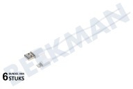 Apple GNG125  Cable USB adecuado para entre otros Rayo conector de 8 pines de Apple Relámpago de Apple, Blanco, 200cm adecuado para entre otros Rayo conector de 8 pines de Apple