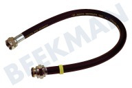Easyfiks SM519  Manguera de gas adecuado para entre otros Negro, con acopladores Flexible de goma para dispositivos independientes. adecuado para entre otros Negro, con acopladores