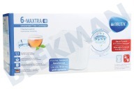 Brita 1023128  Filtro de agua adecuado para entre otros Brita Maxtra + El cartucho del filtro 6-pack adecuado para entre otros Brita Maxtra +