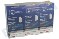Bosch 17008836 TCZ7003 Cafetera automática Filtro de agua adecuado para entre otros Bosch, Siemens, Neff Brita Intenza, 3 piezas adecuado para entre otros Bosch, Siemens, Neff