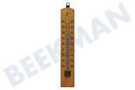 Universeel K2145  Termómetro de madera 20 cm adecuado para entre otros Temperatura exterior