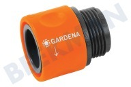 Gardena 4078500291705  2917-20 Manguera pieza 26.5 mm (G 3/4 ") adecuado para entre otros Rosca 26,5 mm (G 3/4 ")