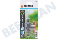 Gardena 4078500066372 18266-20  Acoplamiento con válvula reguladora adecuado para entre otros Regular el flujo de agua, cerrar