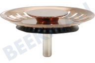 Reginox R35214 R1182.CP  Colador de drenaje adecuado para entre otros Rosa de cobre de Nueva York Botón grande Comfort Copper Rose adecuado para entre otros Rosa de cobre de Nueva York